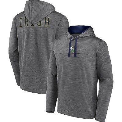 

NCAA Notre Dame Fighting Irish Мужская серая толстовка с логотипом на спине, Серый