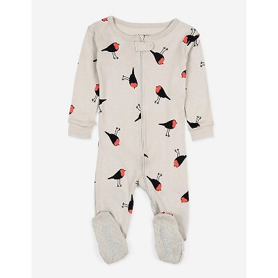 

Сплошная пижама с ногами для малышей Leveret Bird - Off-White Bird 3T, Not available