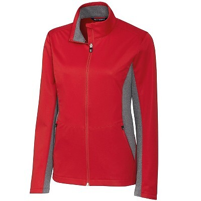 

Женская куртка Cutter - Buck Navigate Softshell с молнией во всю длину - кардинал красный