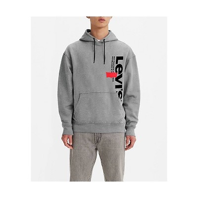 

Мужской пуловер свободного кроя Levis — серый
