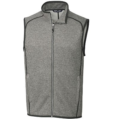 

Cutter - Buck Mainsail Sweater-Knit Mens Full Zip Vest - Polished Heather, Not available