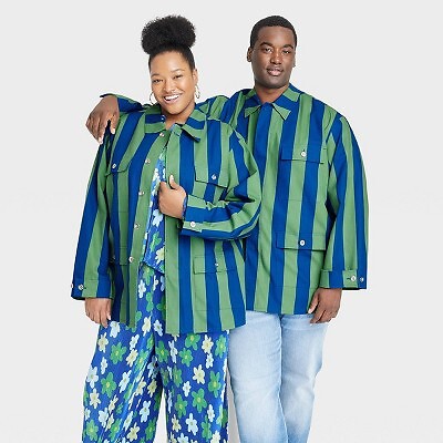 

Black History Month Sammy B Adult Plus Size Jacket - Синяя полоска, Синий