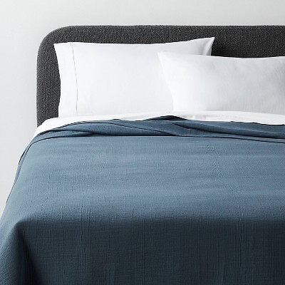 King Luxe Matelasse Coverlet Slate Blue - Threshold