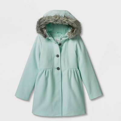 

Куртка с капюшоном на подкладке из искусственного меха для девочек - Cat - Jack Mint Green L, Not available