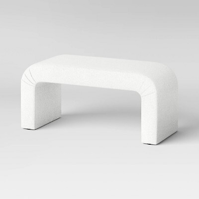 Cicely Waterfall Bench Cream Boucle - Threshold