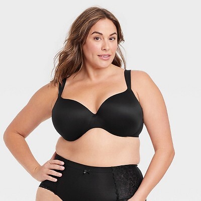 Женский комфортный бюстгальтер на косточках - Auden Black 46DDD