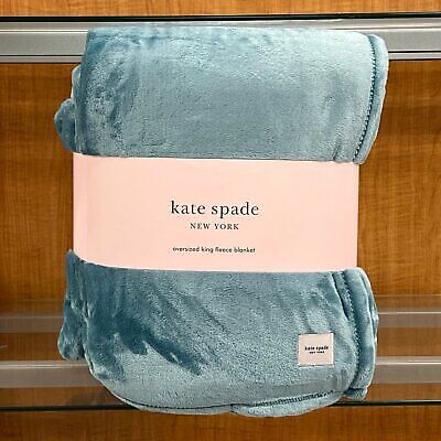 kate spade full/queen フリースブランケット Kate Spade Full Queen Fuchsia Hot Bright Pink Fleece Blanket