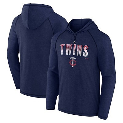 

MLB Minnesota Twins Мужская легкая двойная толстовка с капюшоном - L, Not available