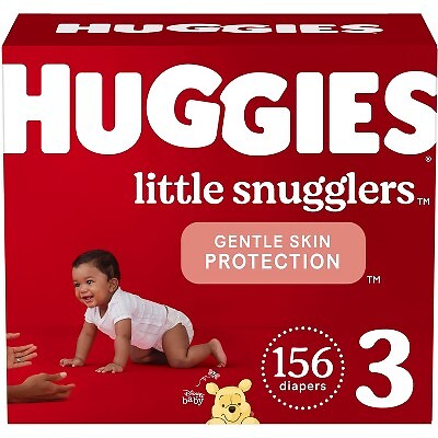 Подгузники Huggies Little Snugglers, размер 3, 156 карат