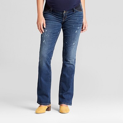 

Джинсы Bootcut для беременных с потертостями под животом - Isabel Maternity by Ingrid -, Medium wash