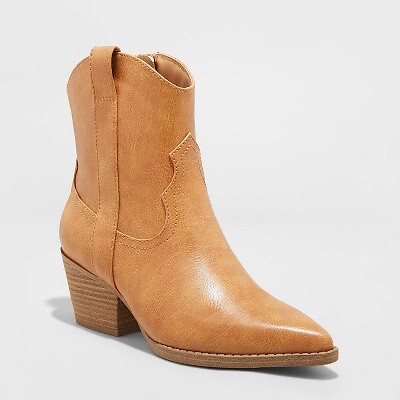 

Женские ботинки Twyla Western, универсальная нить, цвет коньяк 6, Not available