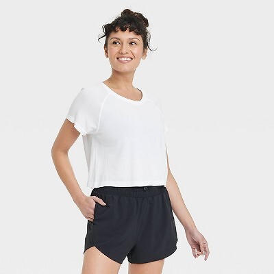 

Женская спортивная футболка Core свободного кроя — All in Motion White, Белый