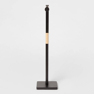 Отдельностоящий держатель для туалетной бумаги матовый черный - Brightroom