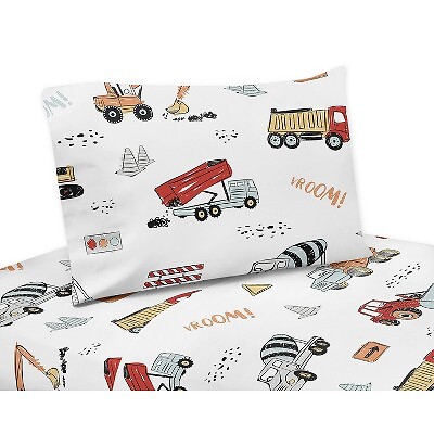 Набор подшивок Queen Construction Truck красный/синий - Sweet Jojo Designs