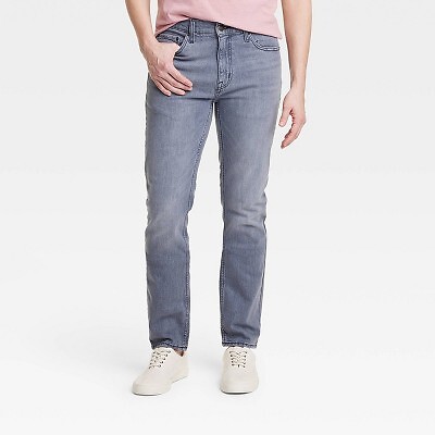

Мужские легкие цветные облегающие джинсы Goodfellow - Co Blue Denim, Синий