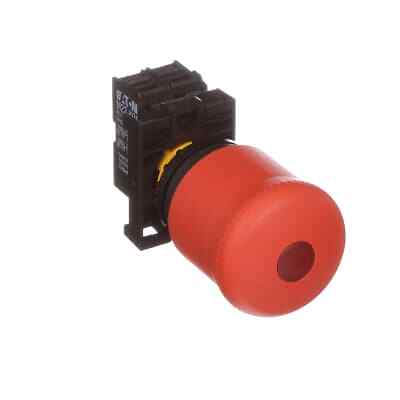 1Pc Eaton Cutler Hammer M22-Pvl-K12-R Illuminated E-Stop Switch, Push-Pull, 1No