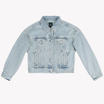 

Женская укороченная джинсовая куртка Trucker - Wild Fable Light Blue, Синий