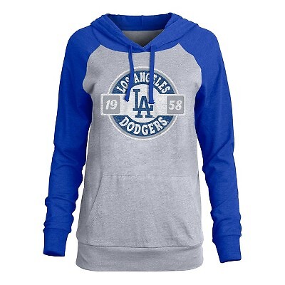 

Женская легкая двухслойная футболка с капюшоном MLB Los Angeles Dodgers, Not available