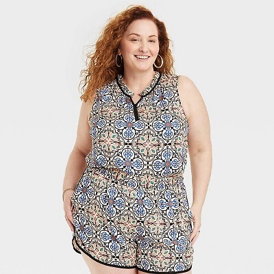 

Женская майка с v-образным вырезом - Knox Rose Cream Mosaic XXL, Not available