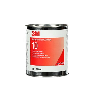 3M 20272 Neoprene Contact Adhesive 10 Light Yellow, 1 qt