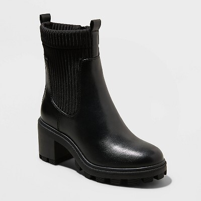 

Женские ботинки-носки Natasha Lug Soled - A New Day Black, Черный