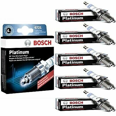5 Platinum Spark Plugs Bosch For 1998-2004 VOLVO C70 L5-2.4L