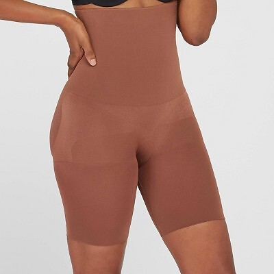 ASSETS by SPANX Womens Remarkable Results High Waist Mid-Thigh Midtone -