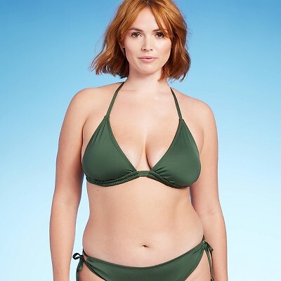 Женский бикини-топ с двойным туннелем - Kona Sol Dark Green L