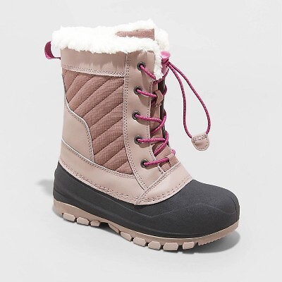 

Детские зимние ботинки Skylar на шнуровке — All in Motion Blush