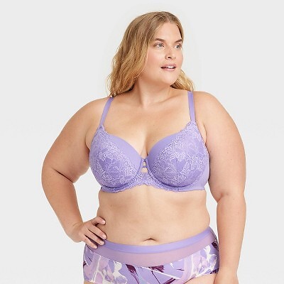 

Женский бюстгальтер-балконет на легкой подкладке — Auden Purple 40DDD, Not available