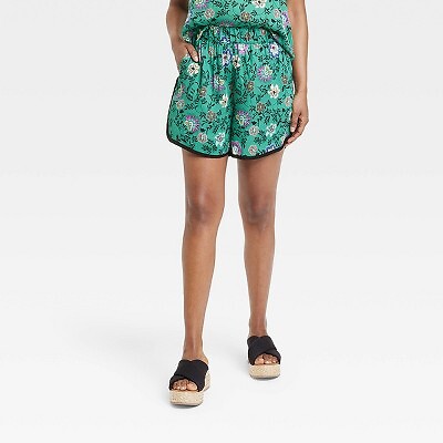 

Женские шорты со средней посадкой - Knox Rose Green Floral, Зеленый