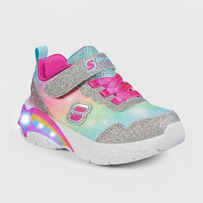 

S Sport от Skechers Cassia с радужным принтом и светящимся принтом для девочек для малышей, Not available