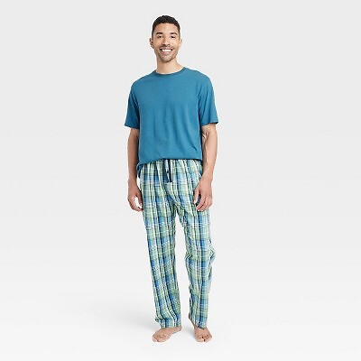 

Мужская пижама в клетку Hanes Premium, 2 шт., зеленый