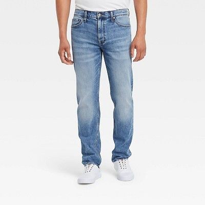 

Джинсы Slim Straight Fit Мужские - Goodfellow - Co Синий Индиго