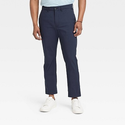 

Мужские брюки-чиносы Slim Fit Tech — Goodfellow - Co Midnight Blue, Синий