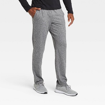 

Мужские зауженные джоггеры из мягкой эластичной ткани — All in Motion Grey Heather, Серый