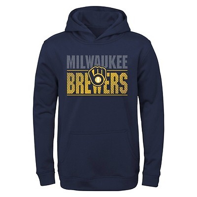 

Толстовка из полиэстера с капюшоном для мальчиков MLB Milwaukee Brewers, Not available