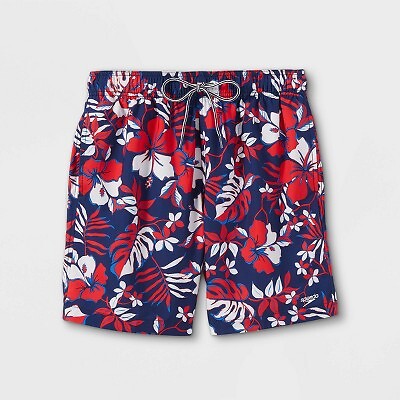 

Мужские плавки Speedo 7,5 Volley Palace с пляжным принтом - красный/белый/синий, Red/white/blue