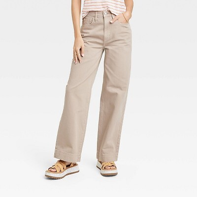 

Женские широкие джинсы с высокой посадкой - Universal Thread Brown, Коричневый