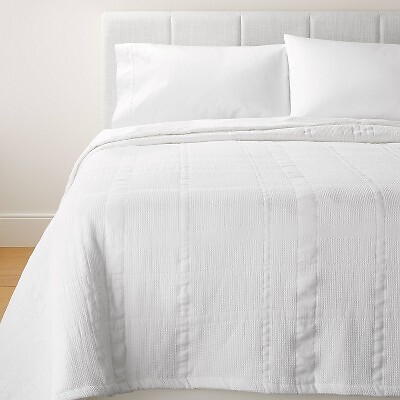 King Waffle Matelasse Quilt White - Threshold designed with Studio McGee
