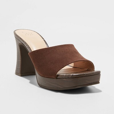 

Женские туфли-мулы на платформе Darla — A New Day Dark Brown, Коричневый