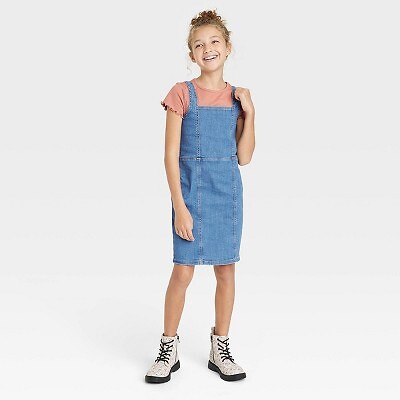 

Джинсовое платье для девочек - арт-класс Medium Wash