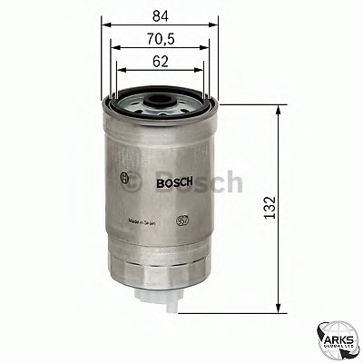 BOSCH CAR FUEL FILTER N4436 - 1457434436