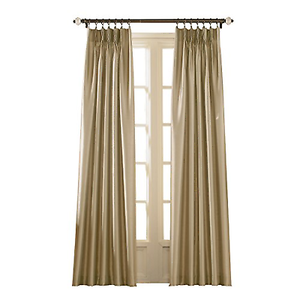 Curtainworks Marquee Faux Silk Pinch Pleat Curtain Panel 30 By