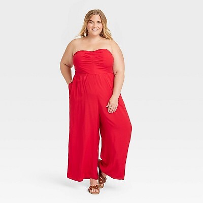 

Женский комбинезон без рукавов — Knox Rose Coral Red 4X, Not available