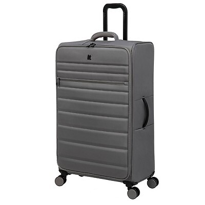 

Большой чемодан-спиннер в клетку it bag Accuracy Softside - светло-серый