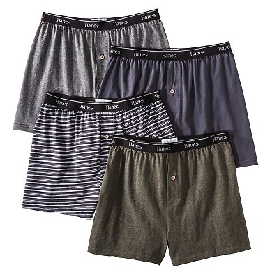 

Мужские трикотажные боксеры Hanes Premium, 4 шт., цвета могут варьироваться, 2XL, Not available
