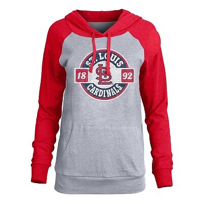 

MLB St. Louis Cardinals Женская легкая двухслойная футболка с капюшоном, Not available