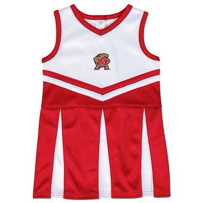 NCAA Maryland Terrapins / Комплект веселого платья для девочек с коротким рукавом для малышей - 3T