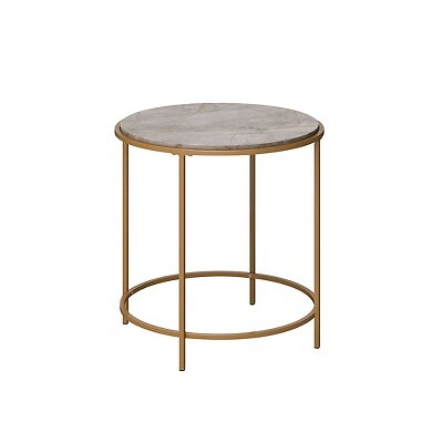 Приставной столик из дерева и металла International Lux Deco Stone - Sauder